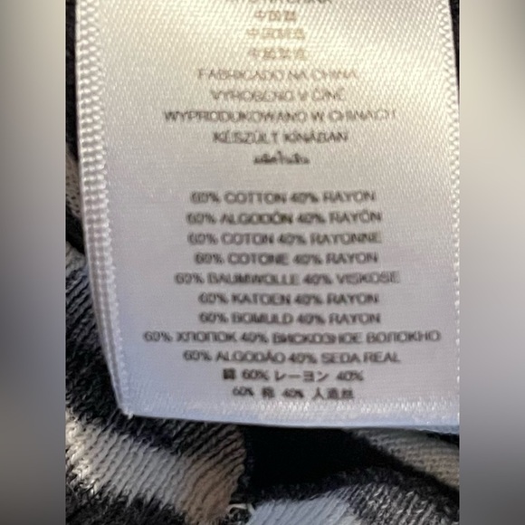 Michael Kors Black & White Zebra Print Lightweight Knit Sweater | Size Small - Picture 8 of 9